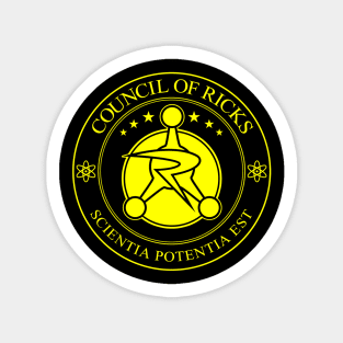 Council of Ricks (Black Print) Sticker